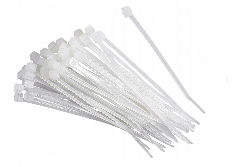 

Opaski zaciskowe kablowe 200mm 4,8mm biała 100 szt