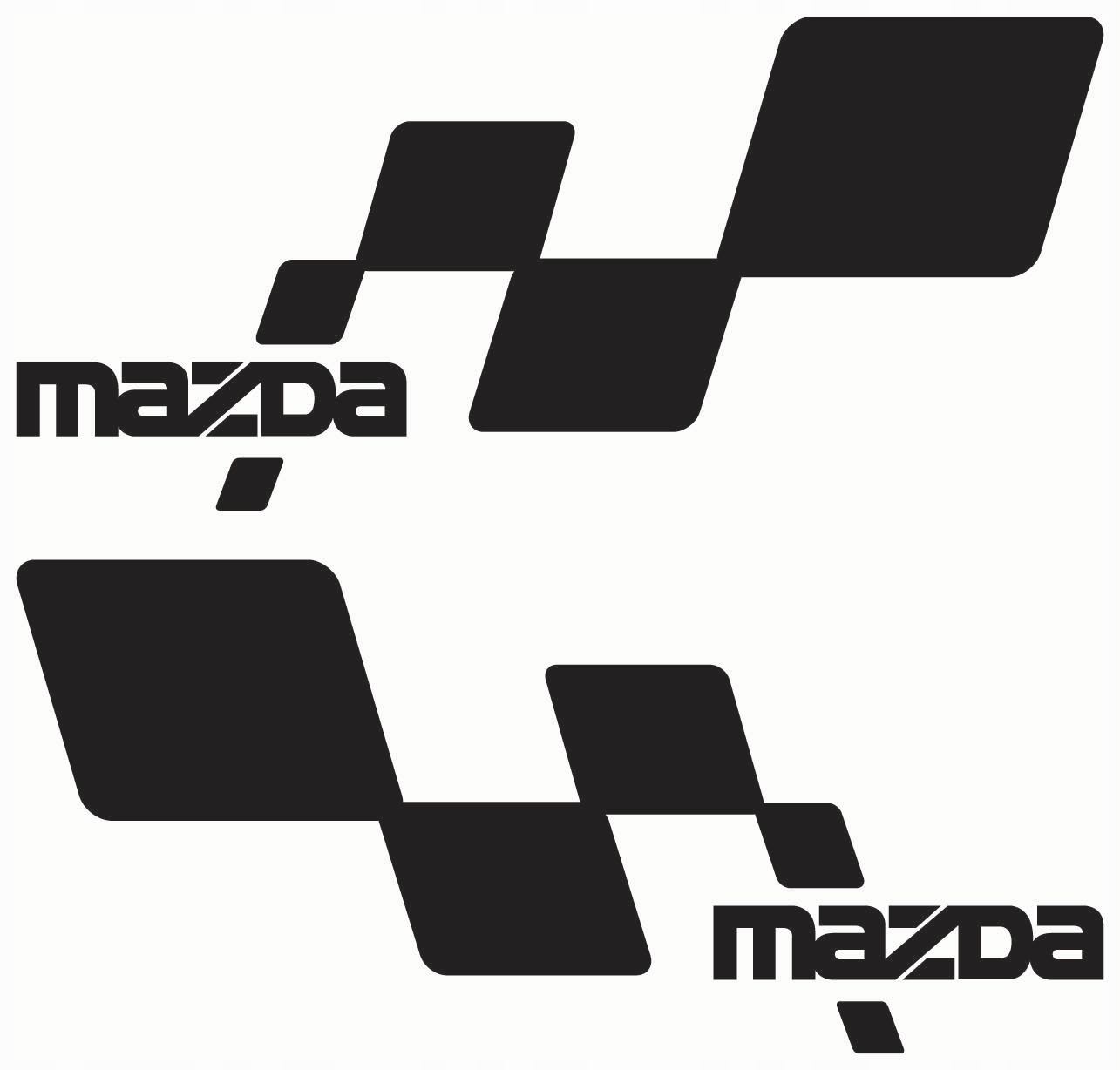 

Naklejki Mazda szachownica 33cm Różne 2szt