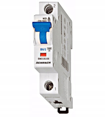 

Wyłącznik instalacyjny Schrack 6kA B 6A BM618106