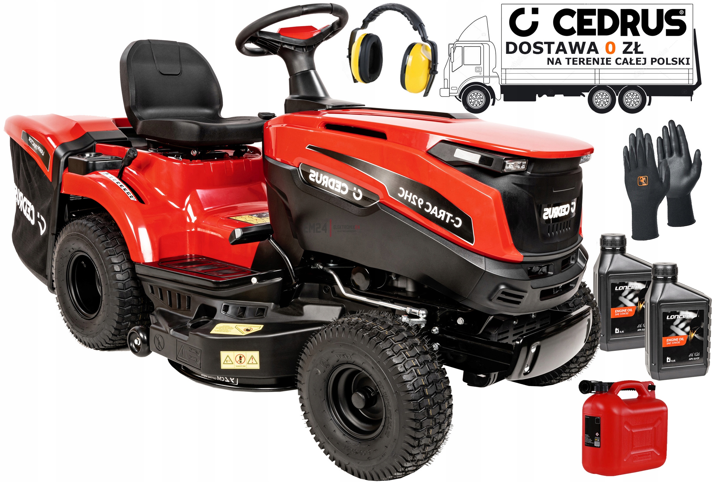 Traktorek Ogrodowy Kosiarka Traktor Cedrus C-trac 102HC Loncin 102CM 19KM