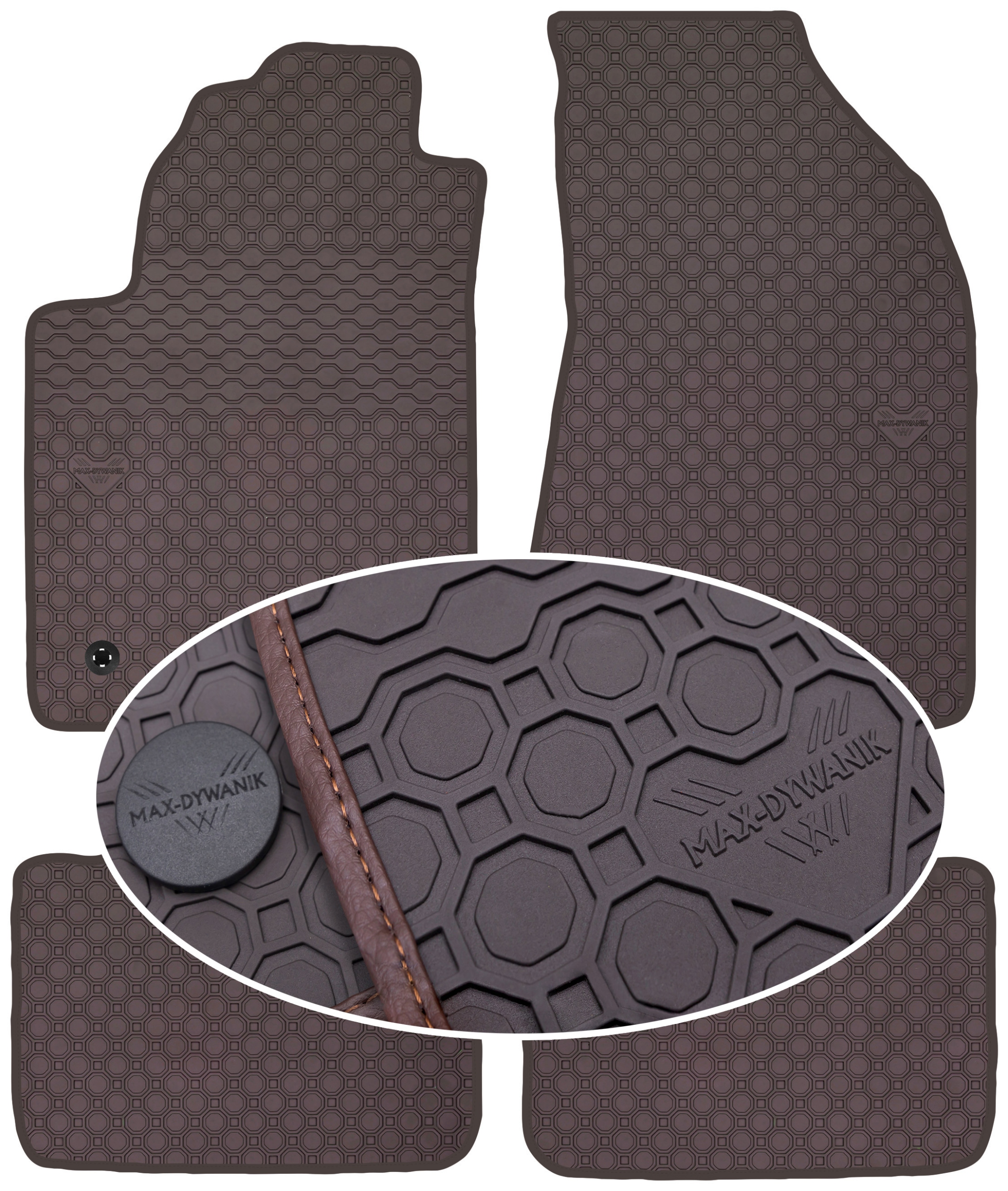 Fiat Bravo II 2007-2014 Koberce Hnedé