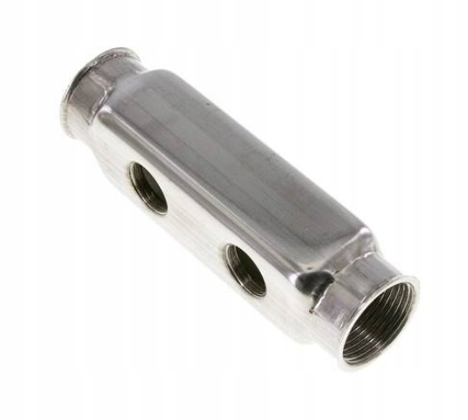 Jednostranná rozdělovací lišta 2 x G 1" 2 x G 1/2" nerezová ocel