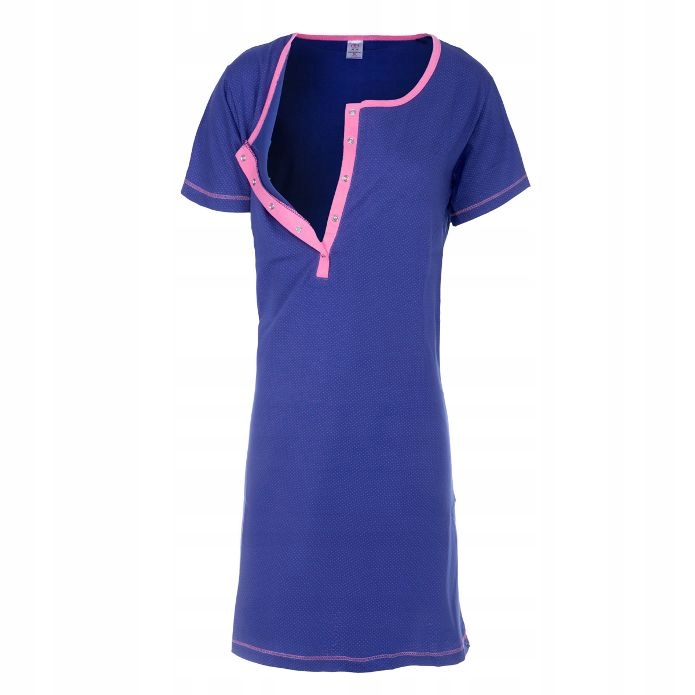 Koszula nocna BAWEŁNA krótki rękaw M Marka bez marki