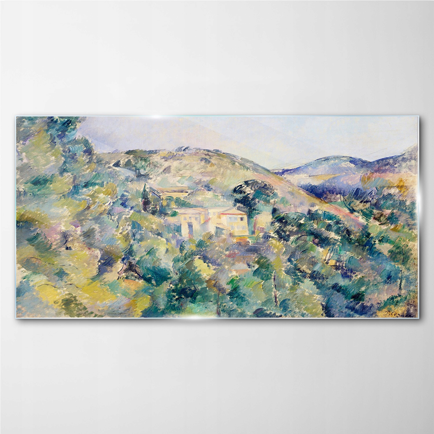 

Foto-obraz szklany Widok góry malarstwo 140x70 cm