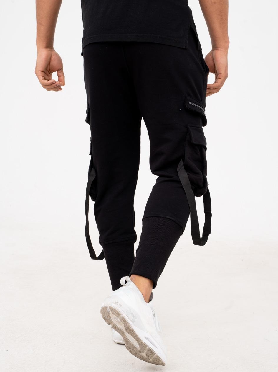 Spodnie BOJÓWKI 100 % BAWEŁNA POINT X Czarne L Rozmiar L