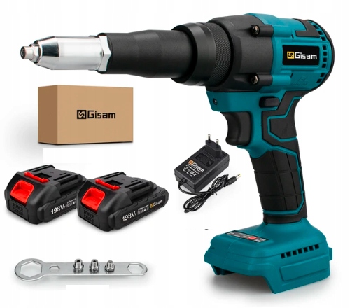 Elektrická akumulátorová Led svorka pro trhací nýty