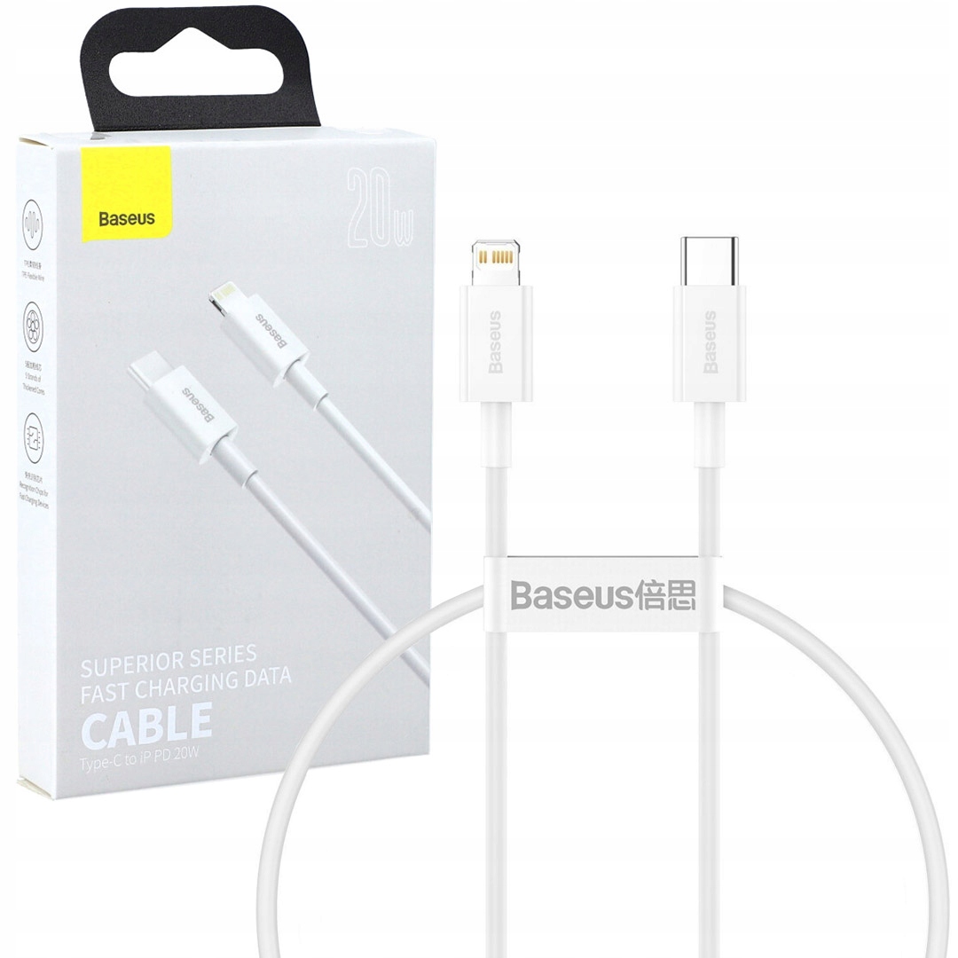 

Kabel Baseus Superior, Usb-c Lightning 20W 25cm