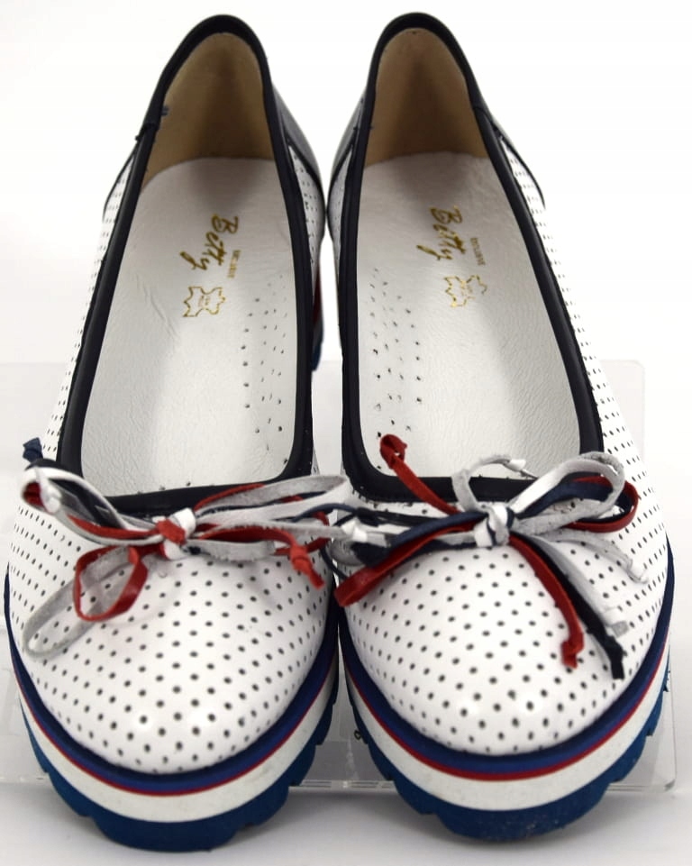 PÓŁBUTY DAMSKIE AŻUROWE MOKASYNY KOTURN P-159 R.39 Rozmiar 39