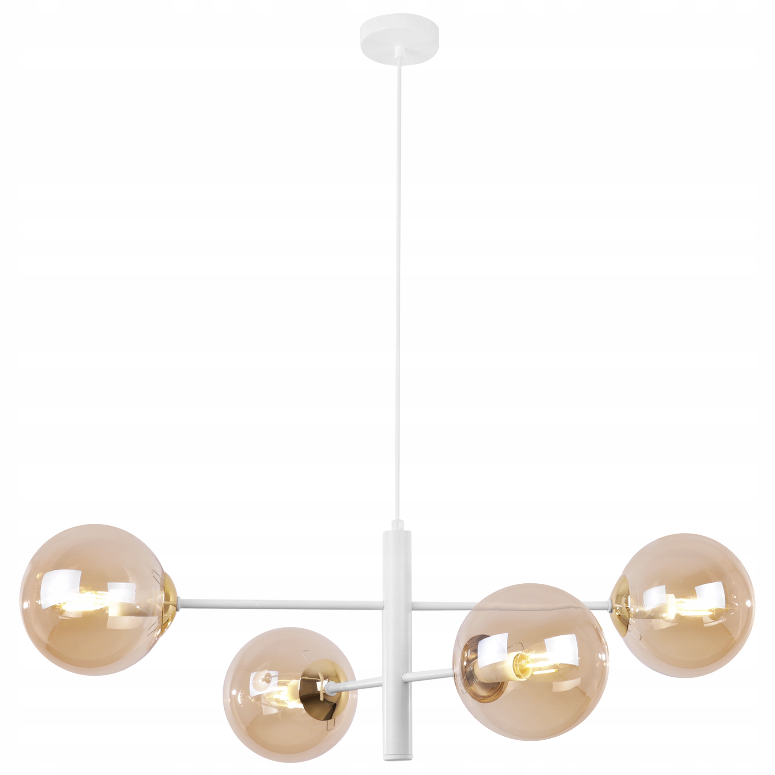 Stropná Lampa Luster Závesná Bielo Zlatá Do Kuchyne Spálne Loft