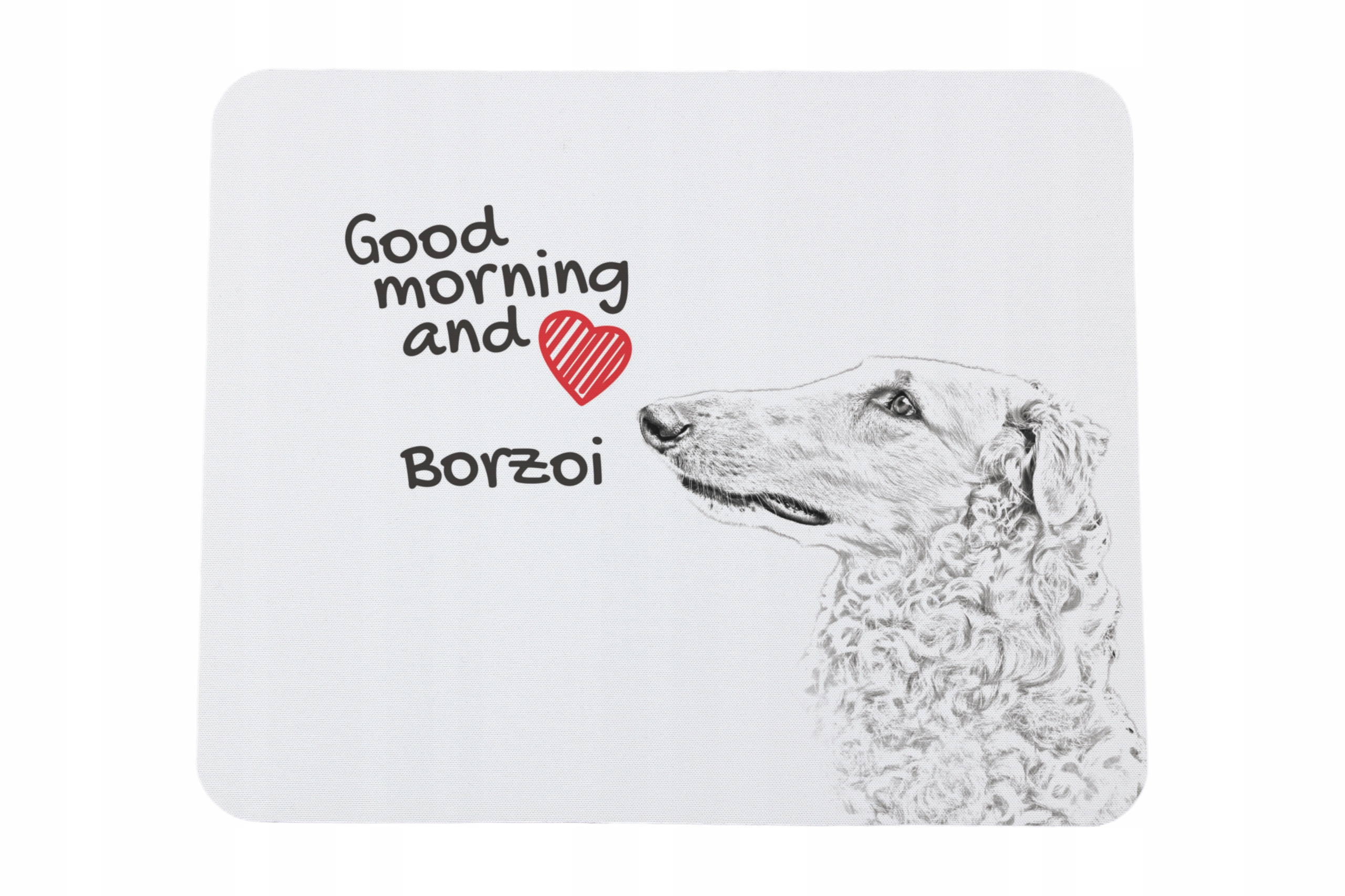 Chart rosyjski borzoj, Borzoi, Barzoi podkładka pod myszkę z nadrukiem, p