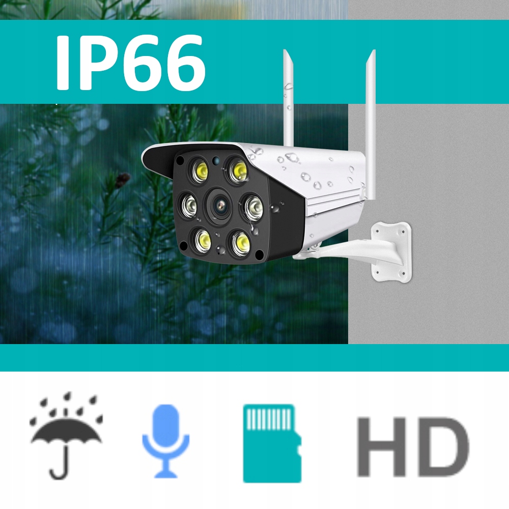 Kamera BLOW WiFi zewnętrzna 5MP MicroSD IR IP66 Obudowa tubowa (bullet)