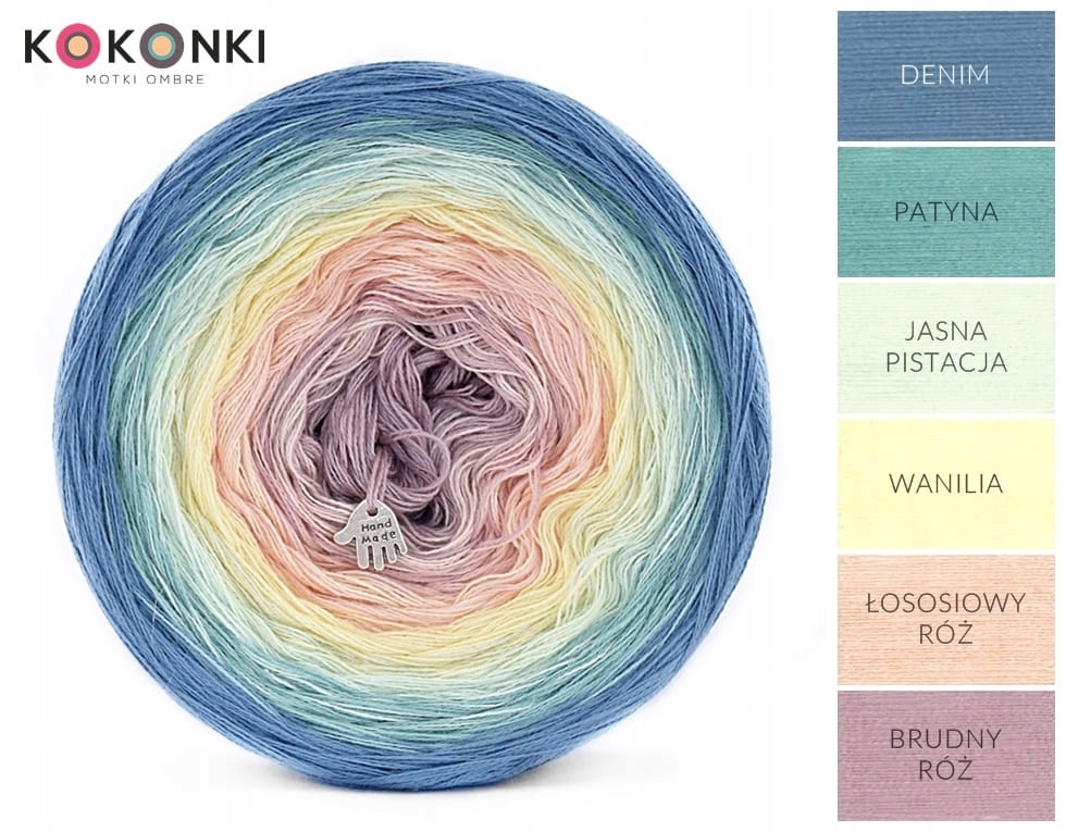 Příze Kokonek Classic A990 Faded unicorn 1500 m