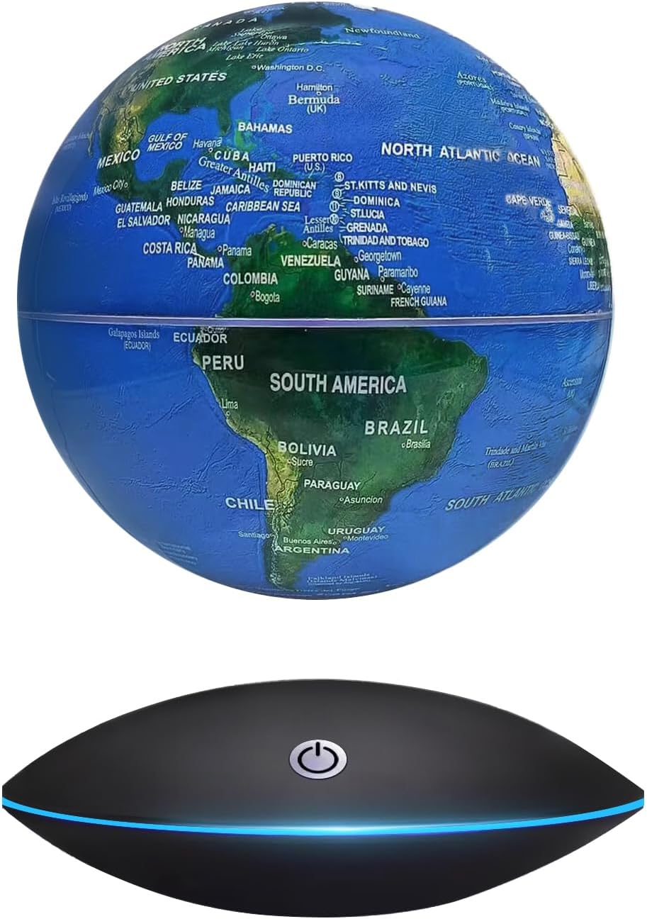Levitujúci Glóbus, Podsvietený, Antigravitačný, Otočný Led, Darčeková Mapa