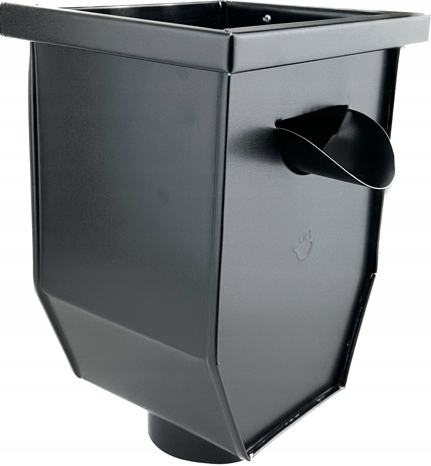 Odtokový koš pro trubky 90 mm Galeco Ocel Polomat černý Ral 9