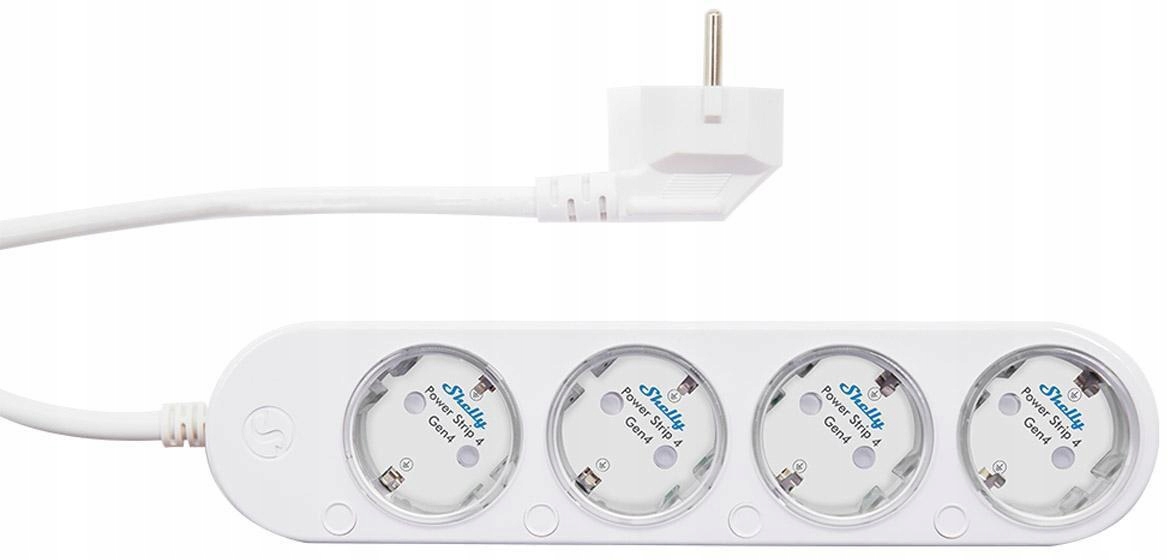 Shelley Power Strip 4 GEN4 Biela Inteligentná Napájacia Lišta