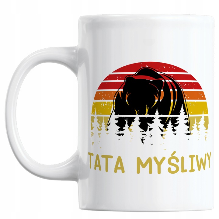 

Kubek Niedźwiedź Tata Myśliwy On