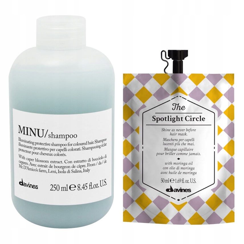 Davines Minu Šampon 250 Maska Spotlight Circle