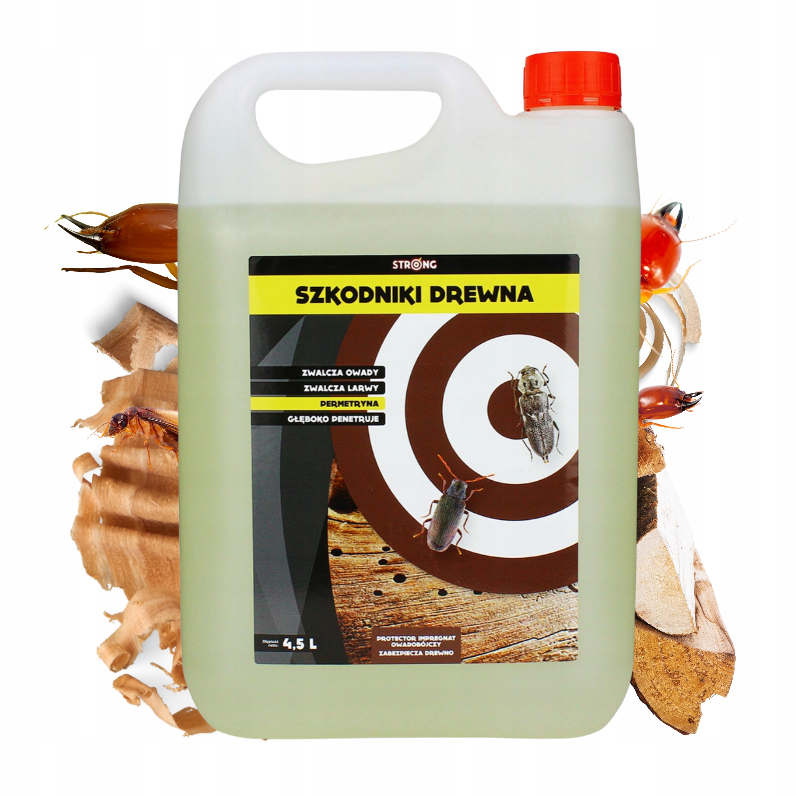 Środek Preparat do Zwalczania na Korniki Spuszczele Kołatki Strong 4,5l