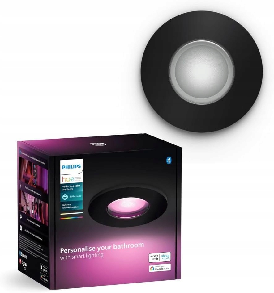 Podomietkové Led svietidlo Philips Hue Xamento IP44 Kúpeľňové 4,2W Rgb Smart