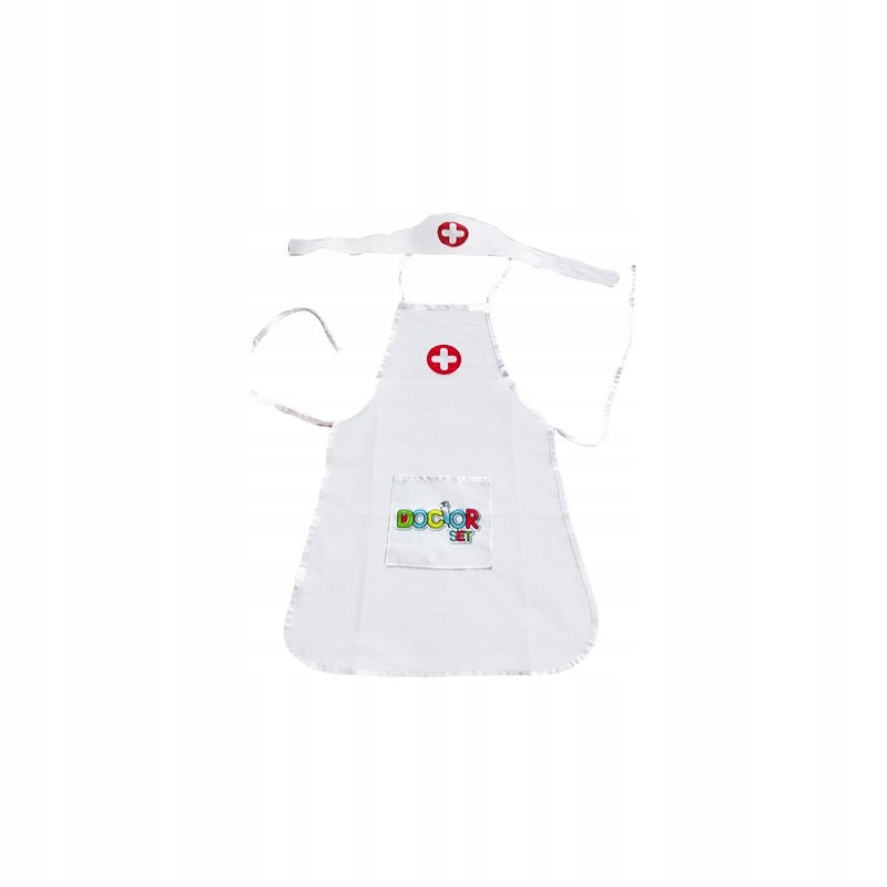WOOPIE Strój Pielęgniarki Kitel Fartuszek z Czepkiem Pielęgniarki
