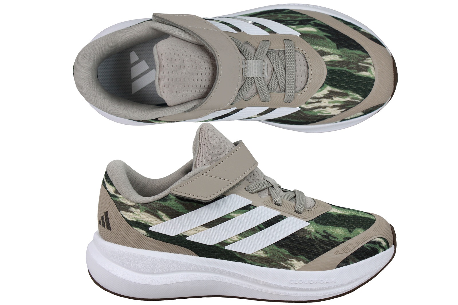 Adidas Runfalcon 6 El C KK3067 Buty Dziecięce Na Gumki Rzep Zielone Moro