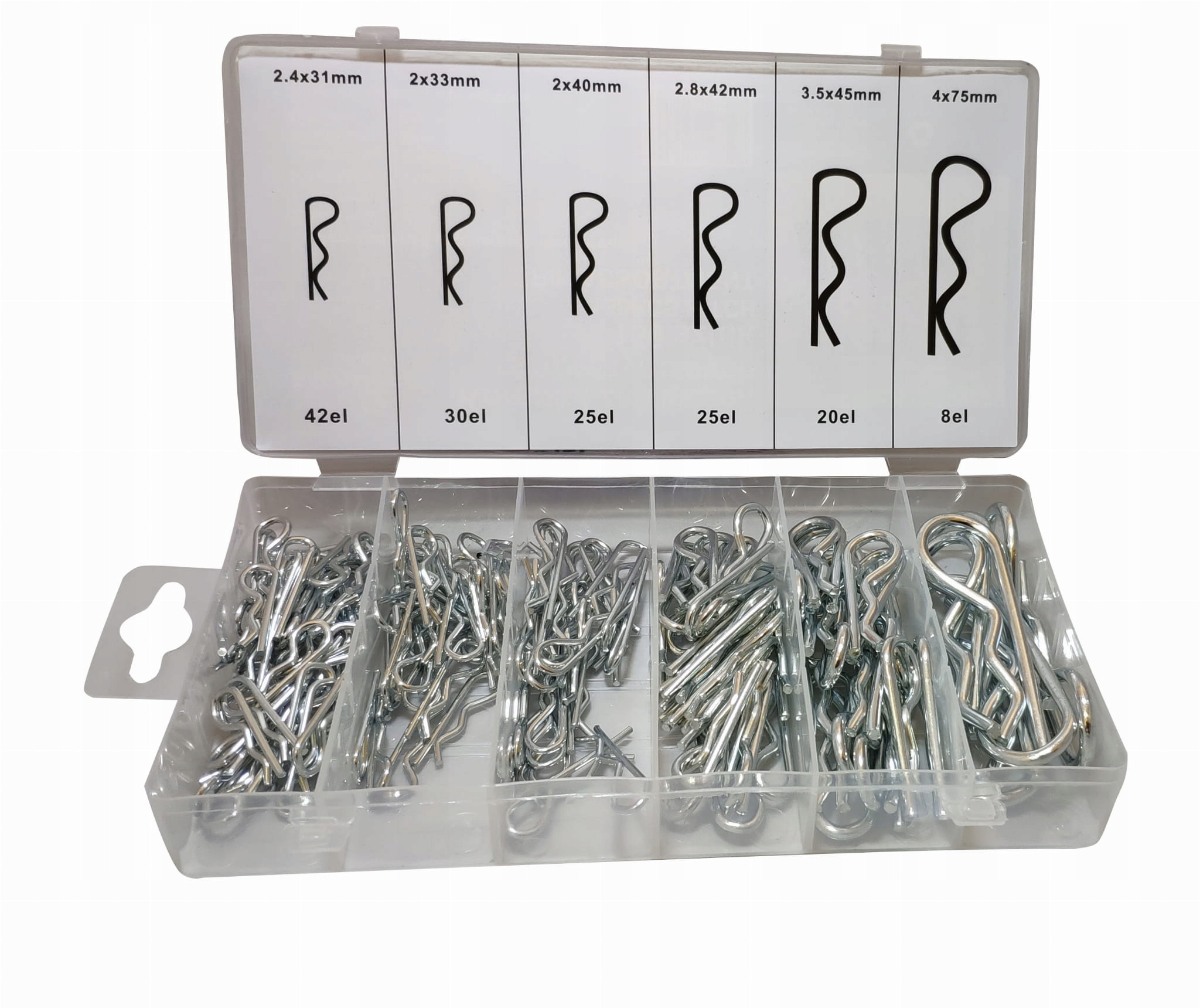 ZESTAW ZAWLECZEK SPRĘŻYNOWYCH 150SZT