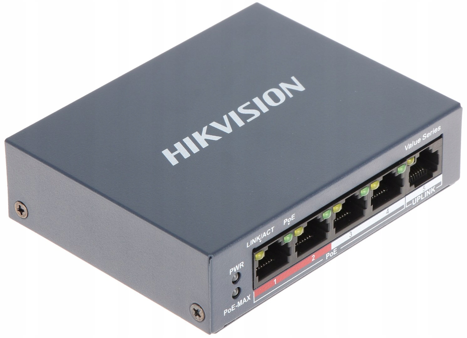 Hikvision DS-3E0105P-E/M(B) 5portový PoE Switch