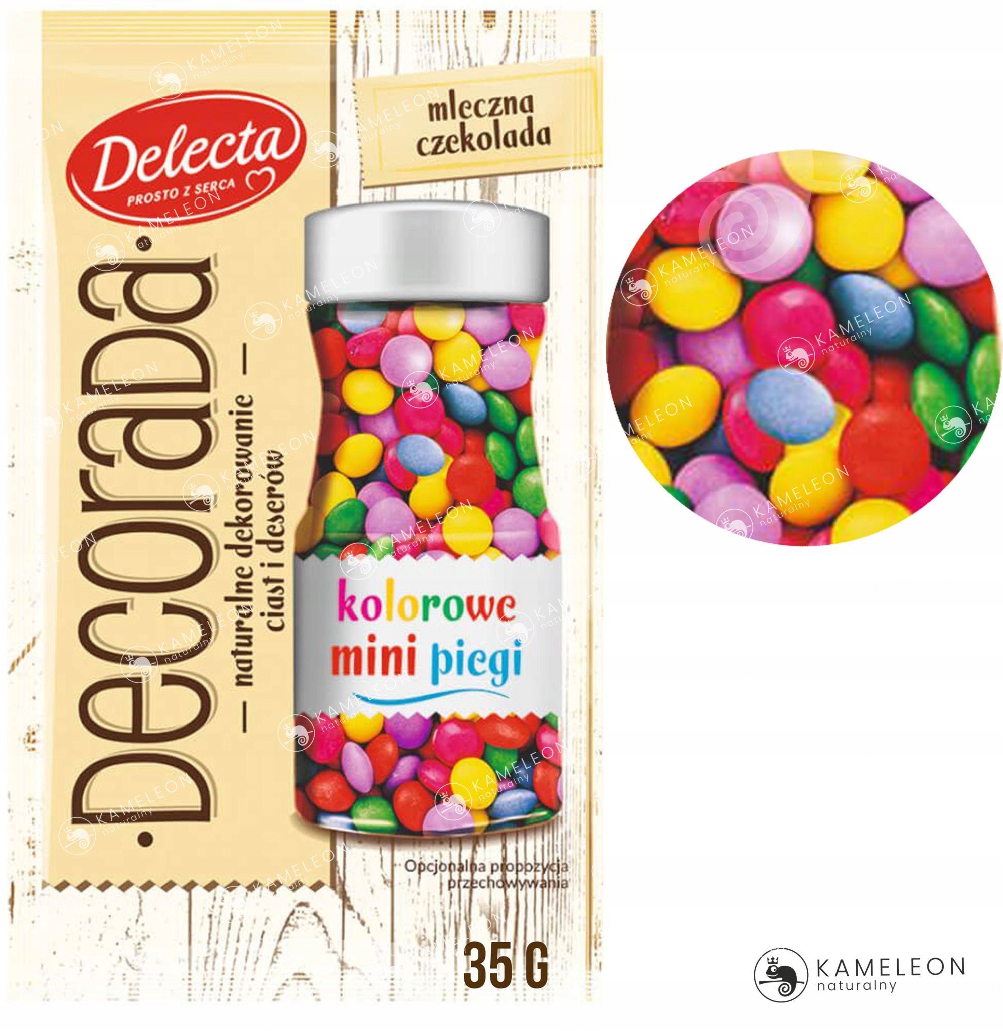 Decorada KOLOROWE MINI PIEGI dekoracja ciast 35g Kod producenta 5900983124098