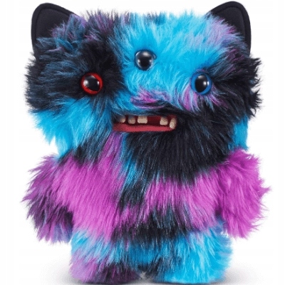 Fuggler Butt Ugly Pets Kolorowy Włochaty Potwór Pluszak Niebieski Zuru