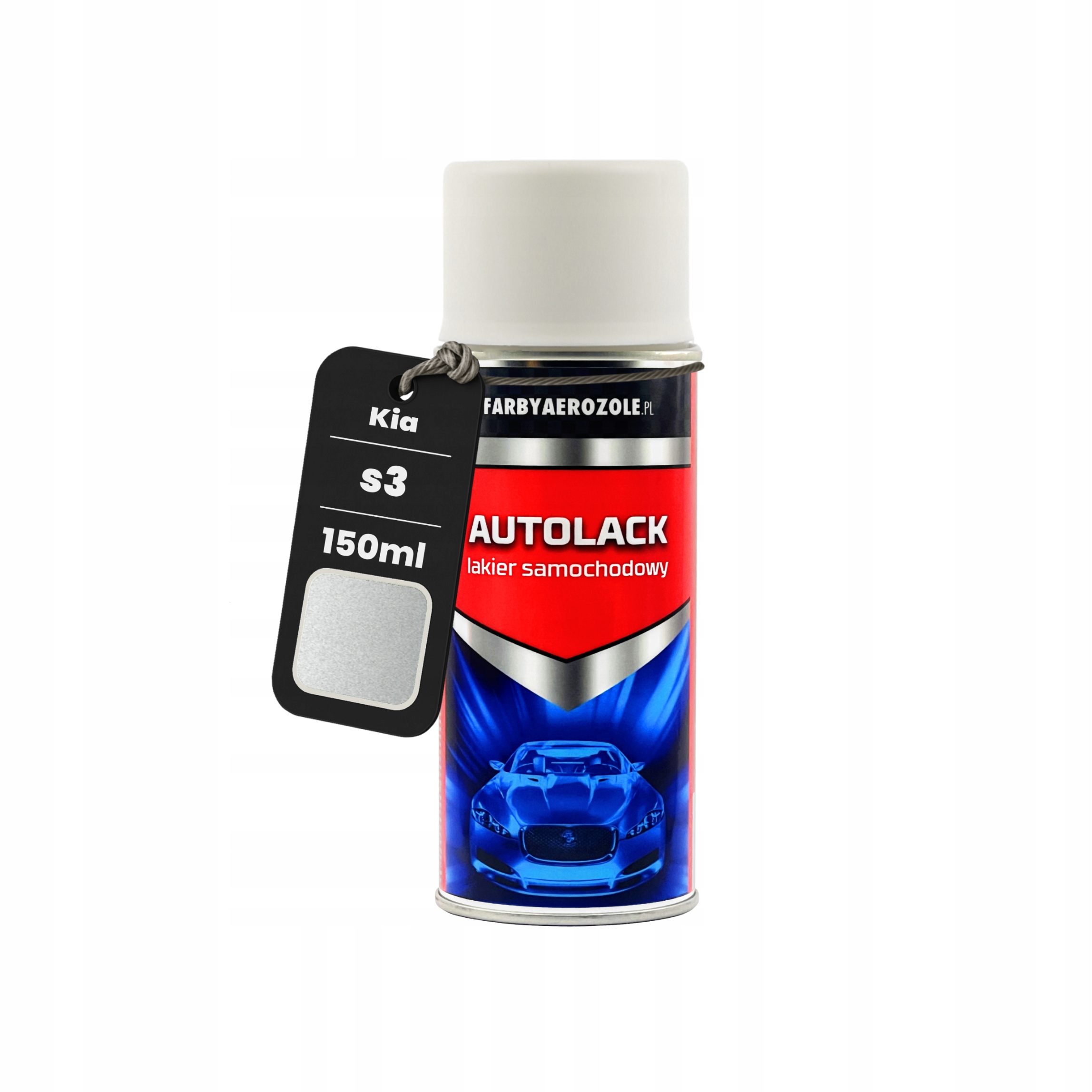 Kia s3 Liquid Silver Met. Srebrny Lakier Samochodowy Spray 150ml