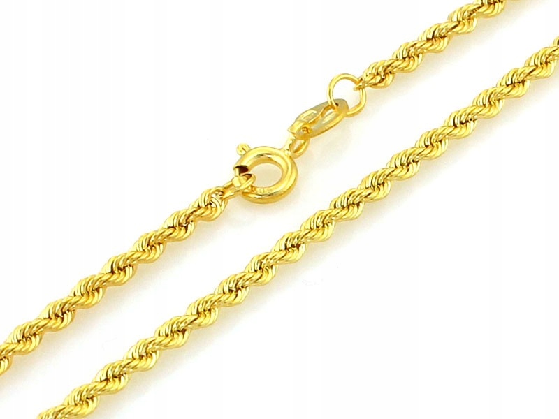 Zlatý řetízek dámský s vazbou korda 585 šířka 2 mm délka 45 cm