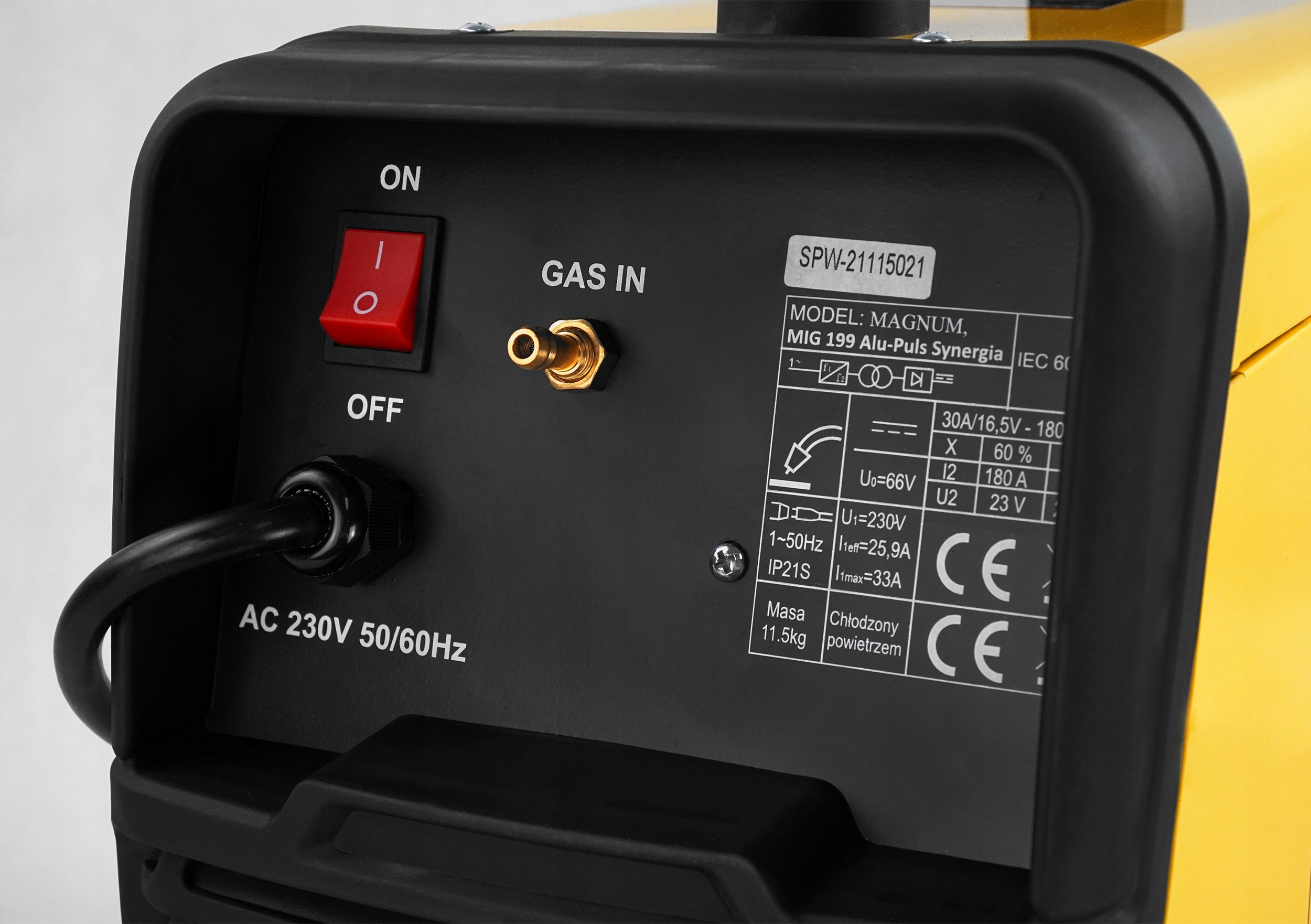 Spawarka MIGOMAT MIG MMA TIG Aluminium Synergia Prąd spawania 180 A