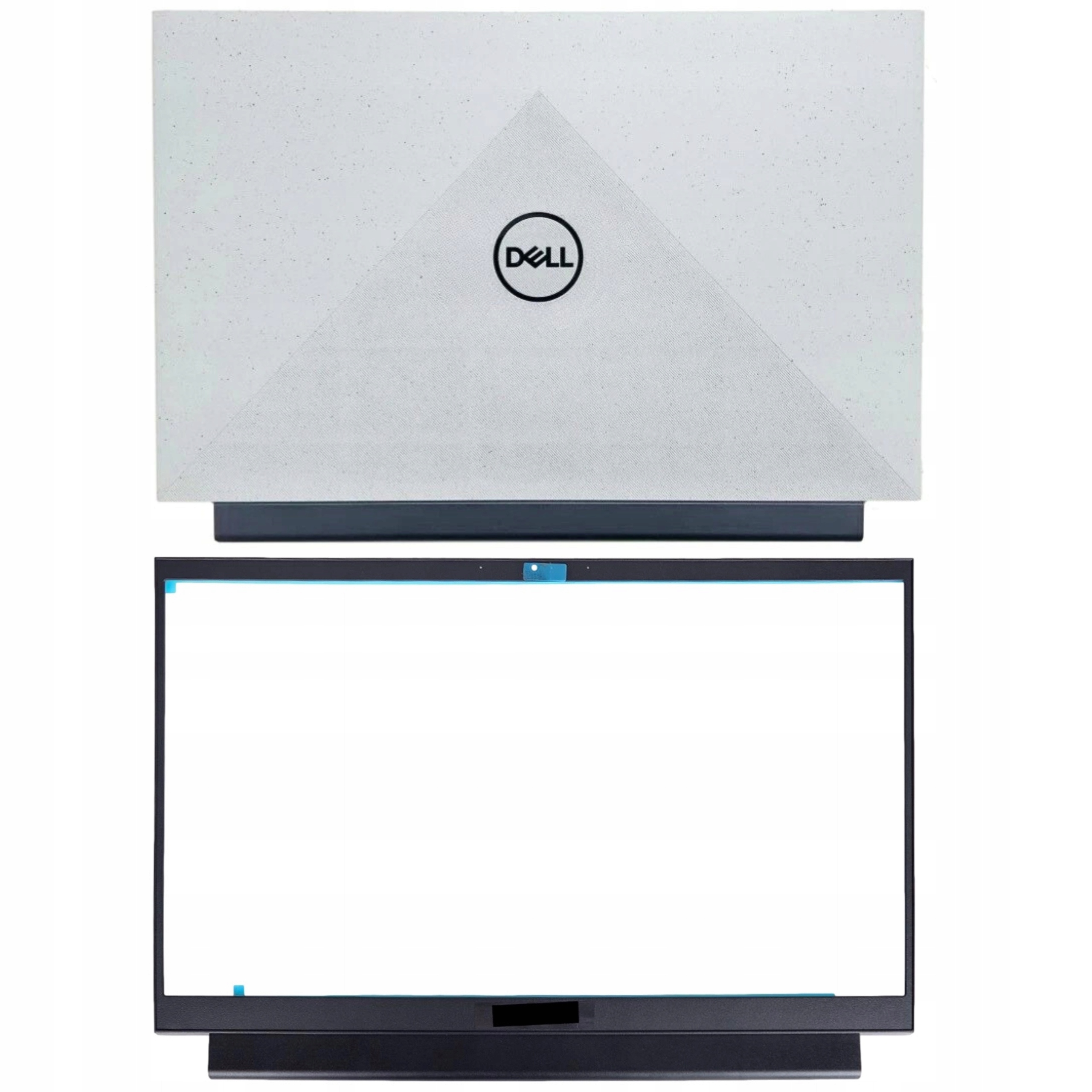 Klapka Rámeček Matrice Pro Dell Inspiron G15 5510 5511 5515 5520 Šedo-bílá