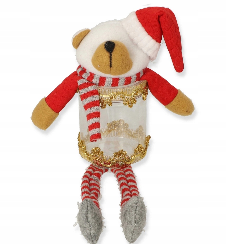 Miś PLUSZAK z pojemnikiem do stroików