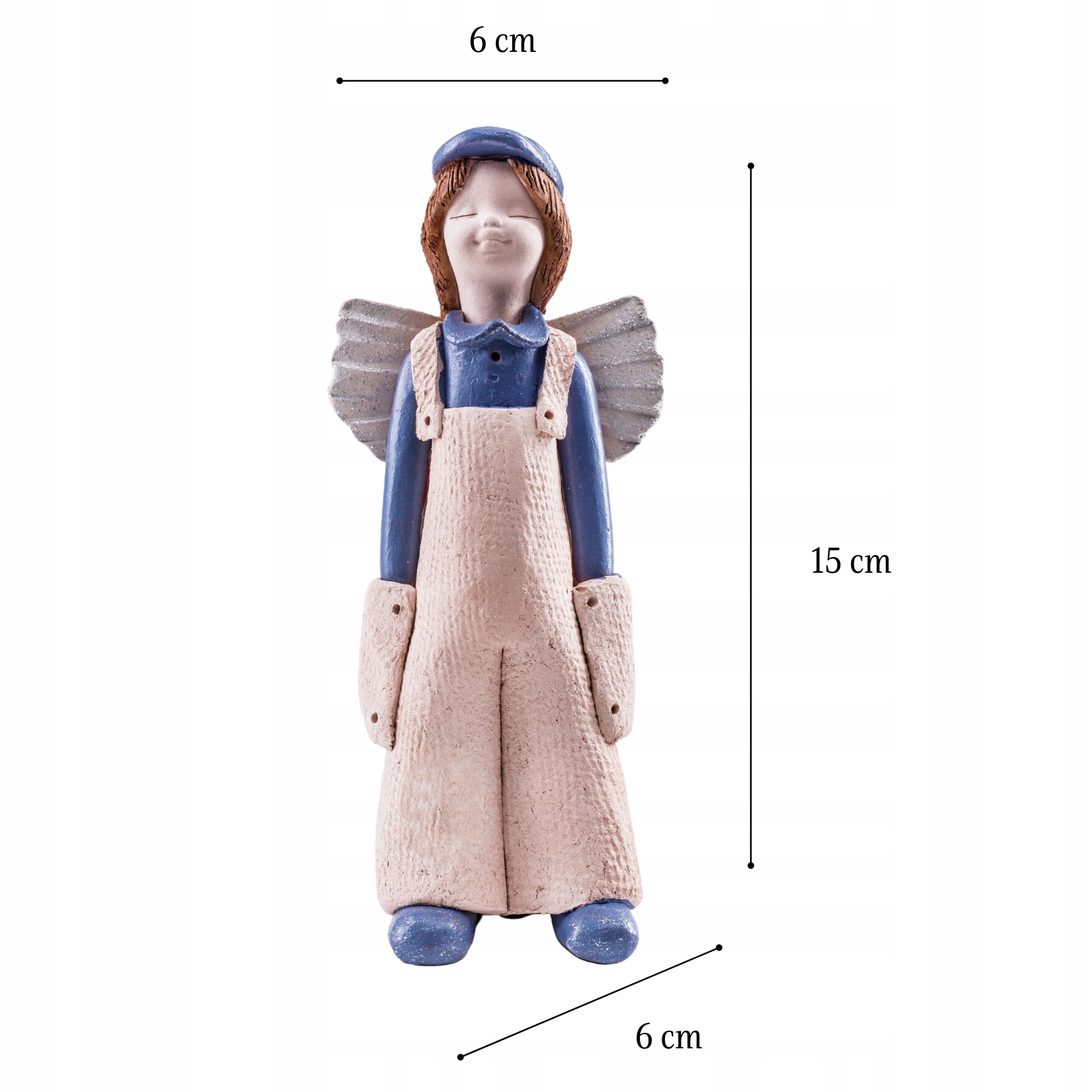 Anioł Stróż Figurka Ceramiczna Prezent Urodziny Materiał wykonania ceramika