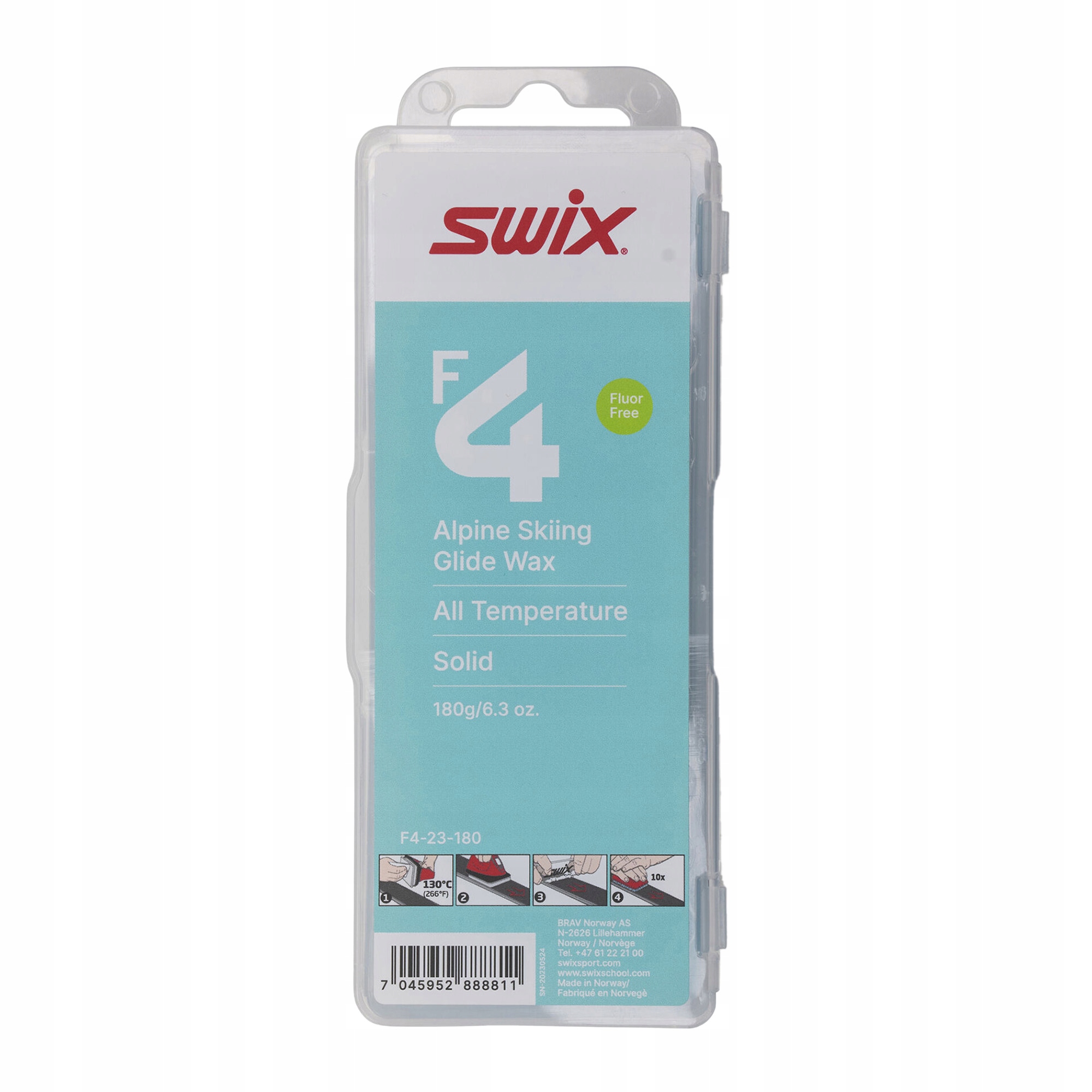 【swix】HF4BW Smar do nart i snowboardów SWIX F4 kostka 180g - 7045952888811