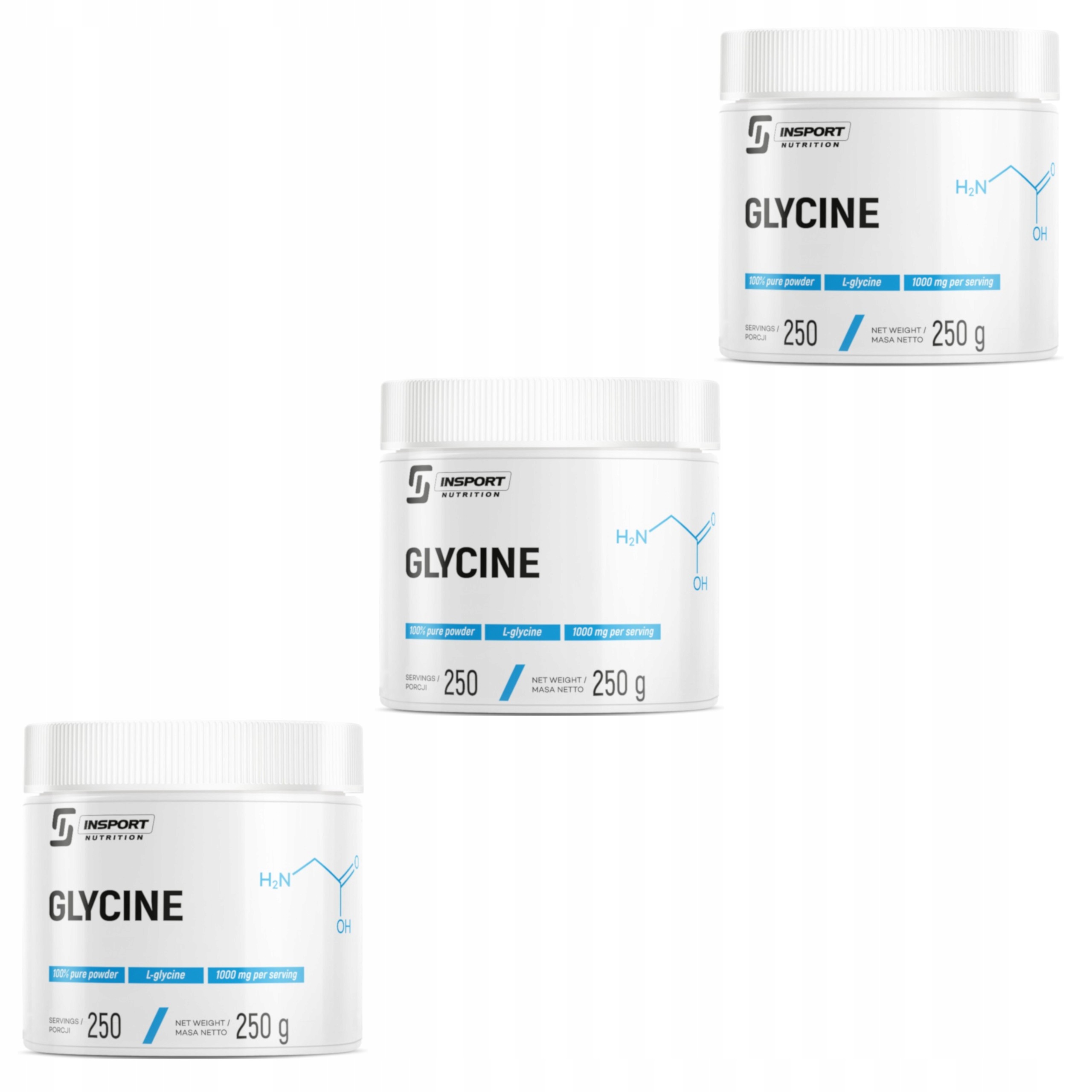 Insport Glycin Prášek 1000 mg 750 g Glycinový Spánek Stres Svaly Nervový Systém