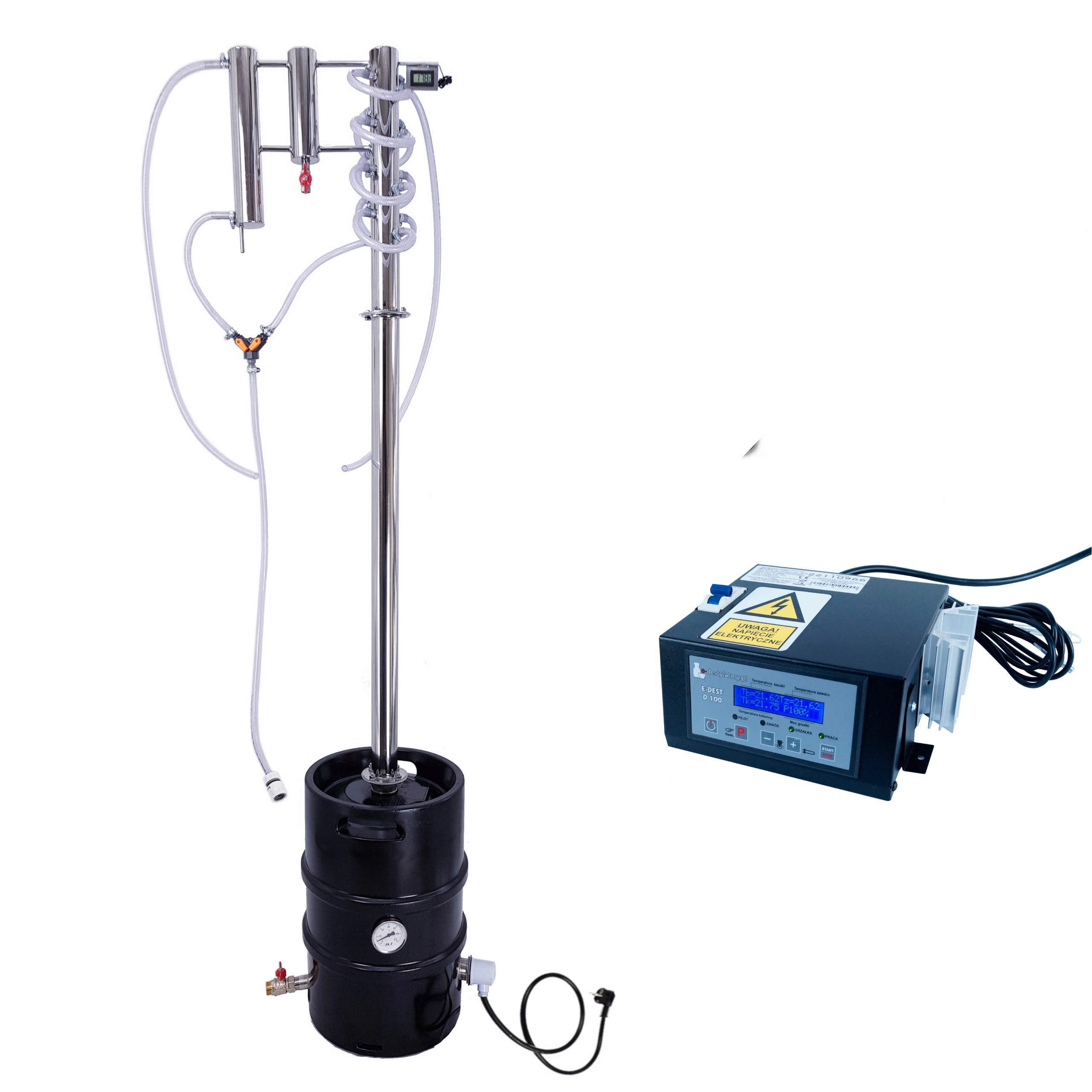 АВТОМАТИЧЕСКИЙ DESTYLATOR КЕГ 50 30L ХОЛОДНЫЕ ПАЛЬЦЫ 210