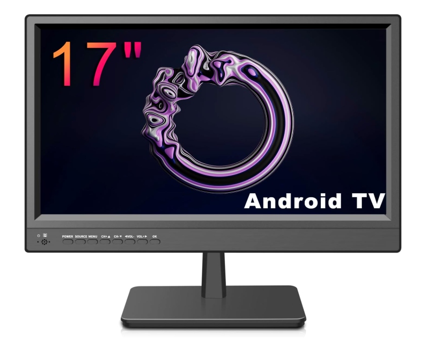 Telewizor 17" Kcr Smart Tv Android 14 DVB-T2 Hevc Hdmi Usb Chromecast Led