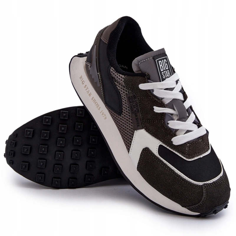 Pánské Sportovní Tenisky Big Star NN174347 Memory Foam Černé 45