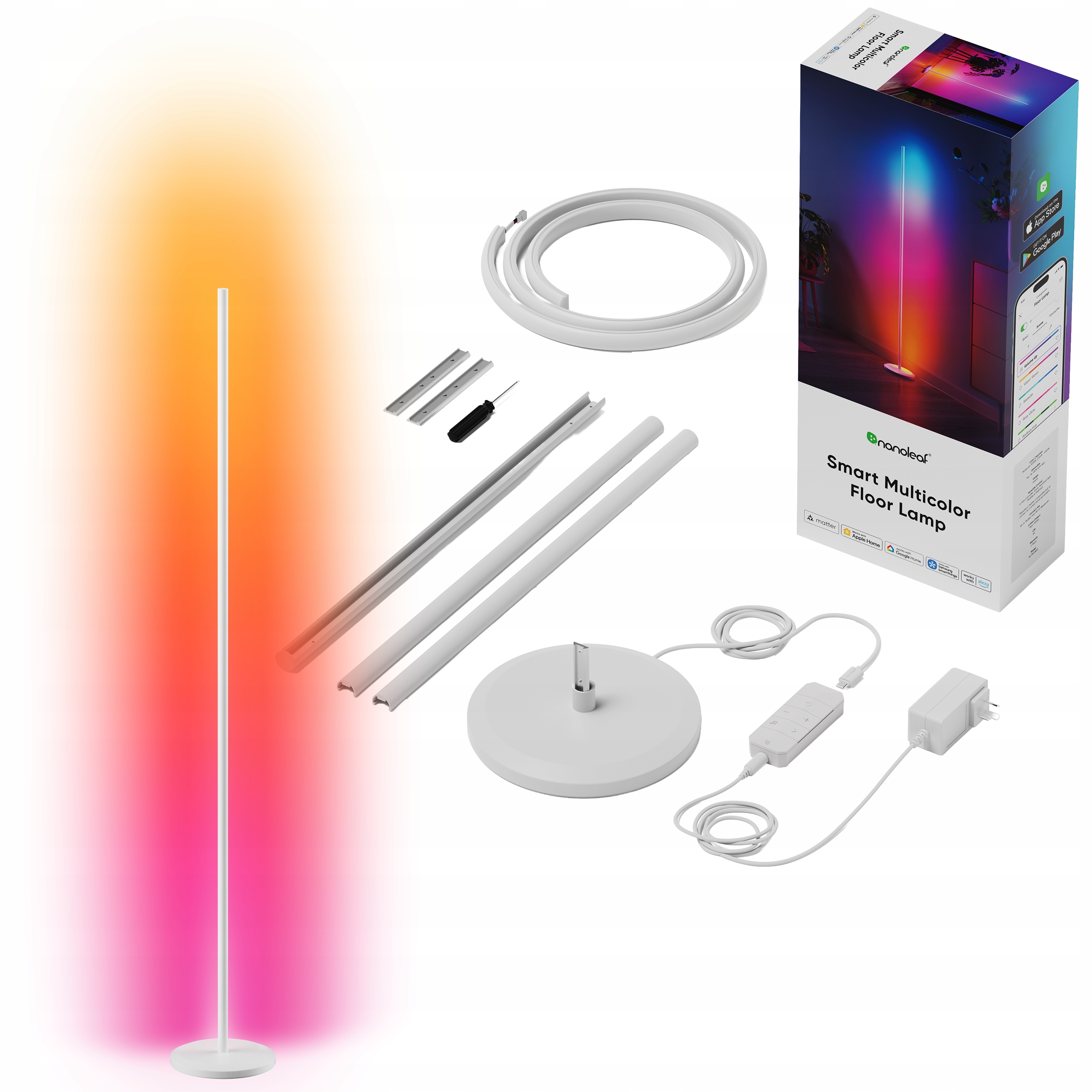Nanoleaf Smart Multicolor Floor Lamp Inteligentná podlahová lampa Wi-Fi