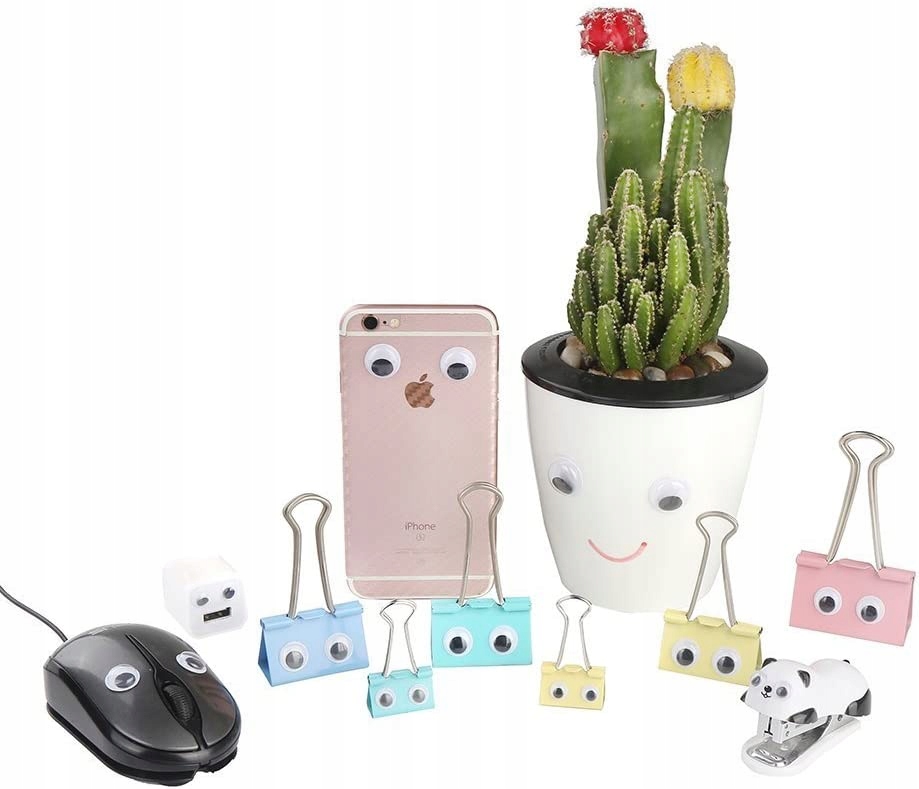 RUCHOME OCZKA SAMOPRZYLEPNE 80 SZT GOOGLY EYES Marka Grafix