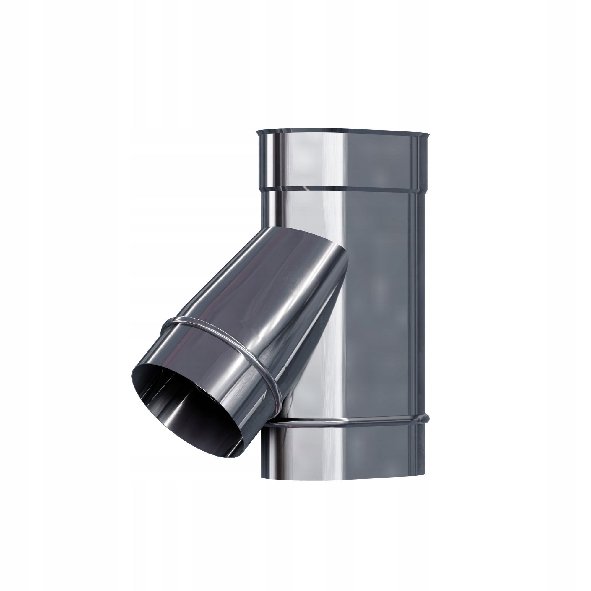 Ko T-rozdělovač žáruvzdorný oválný 120x240 mm gr 1,0 mm 45 stupňů vložka