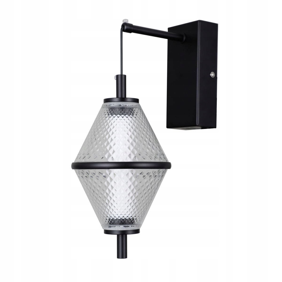 Nástěnná lampa Fuente Černá 5W Kov Elegantní Moderní Italux