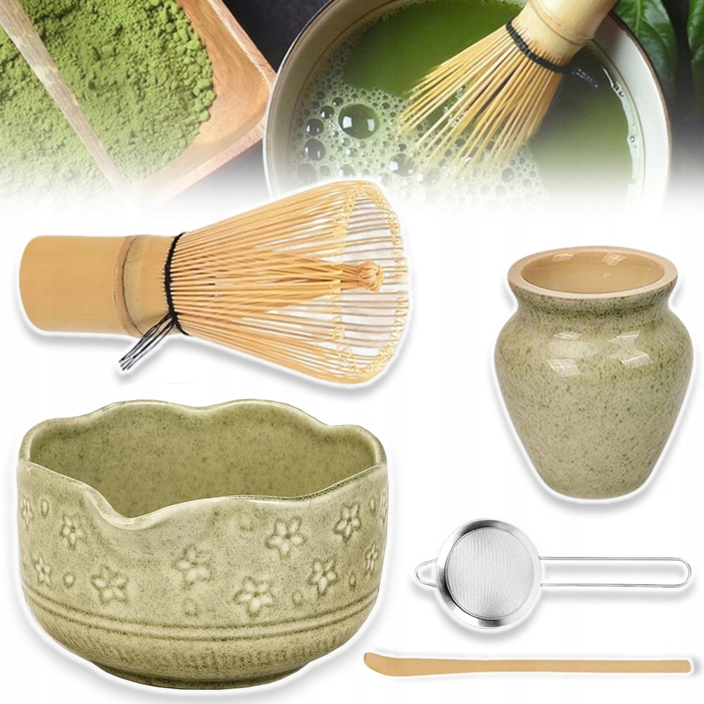 5V1 Akcesoria K Matcha Šlehací Metle Lžíce Prosévač Čaje Matcha