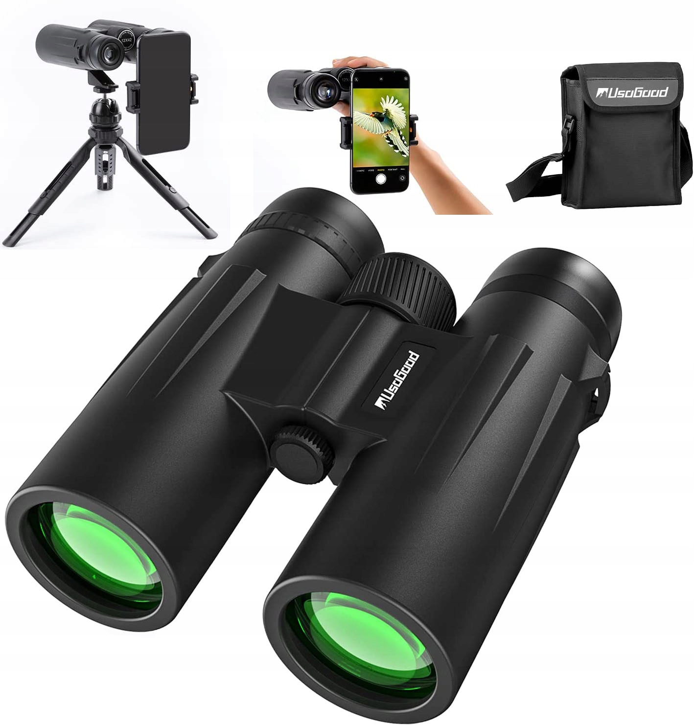 Lornetki Myśliwska Dorośli 12x50 Hd Z Turystyczna Torba Akcesoria I Statyw