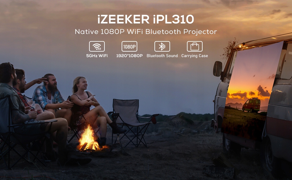 Projektor Bluetooth 5G WiFi 10000 Lm Full HD 1080P iOS Android PC PS5 TV EAN (GTIN) 850039826368