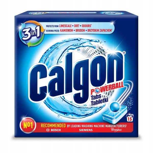 

Calgon tabletki odkamieniacz do pralki 3w1 15szt