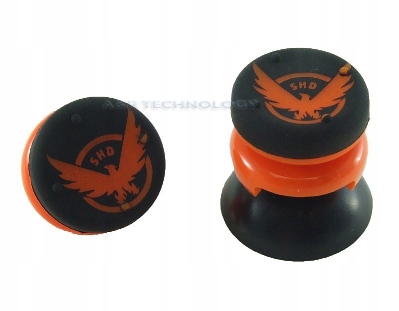 2x NAKŁADKI GUMKI FPS ROCKERCAP TOM CLANCY SHD PADA PS4 PS5 Pomarańczowe Typ kierownica