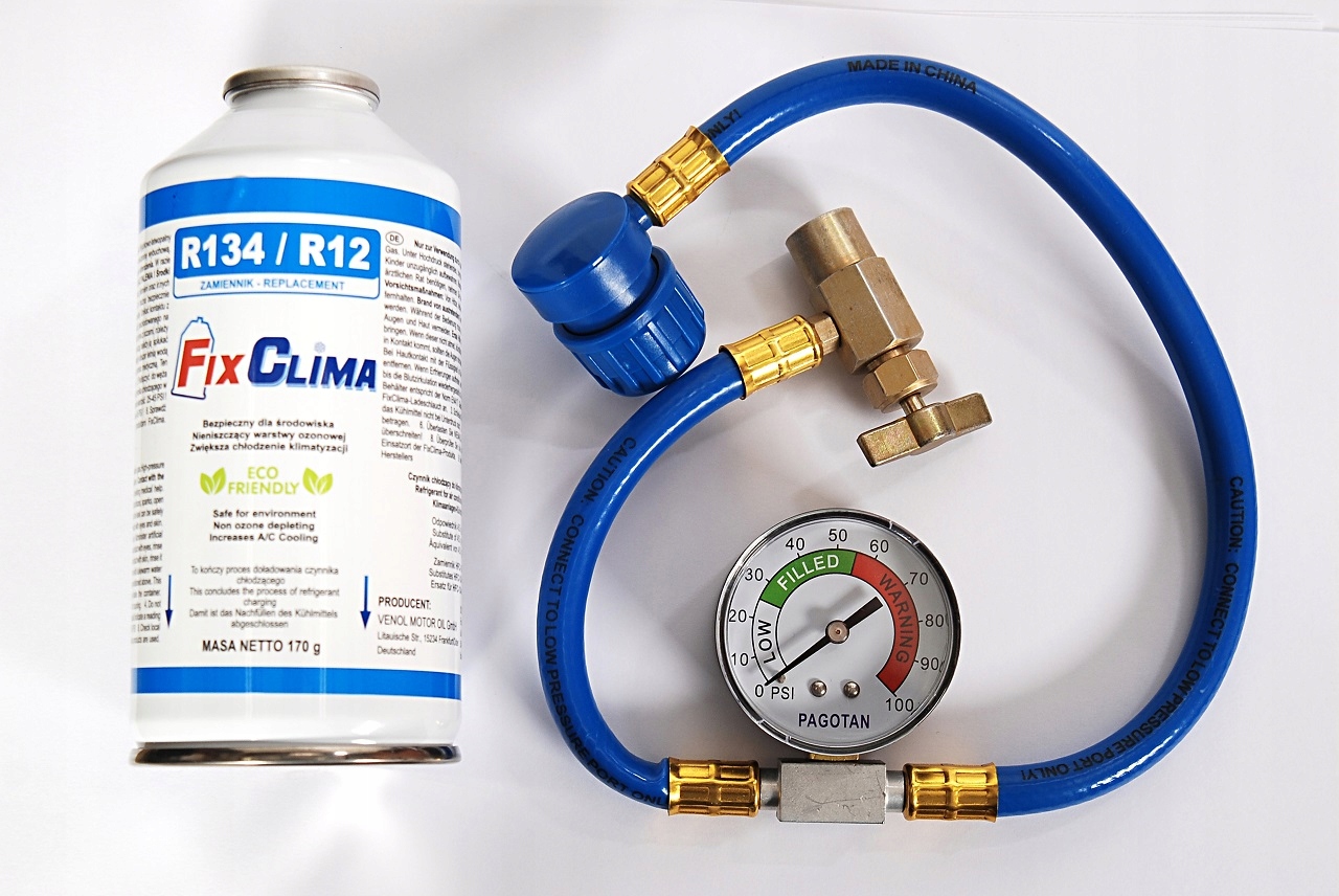 Заправка Клима в автомобілі: коробка R134a / R12 + провід